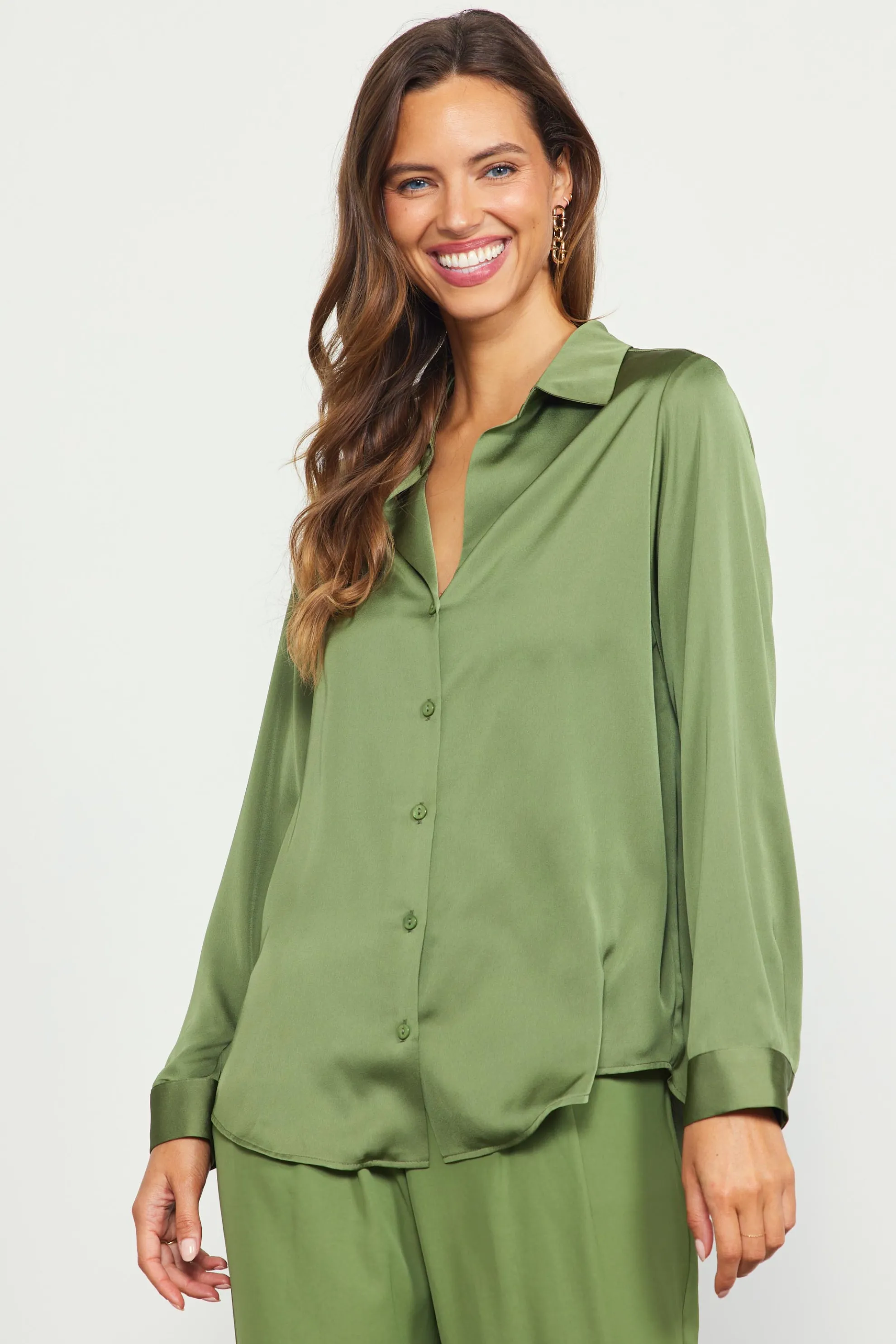 Recycled Button Down Top