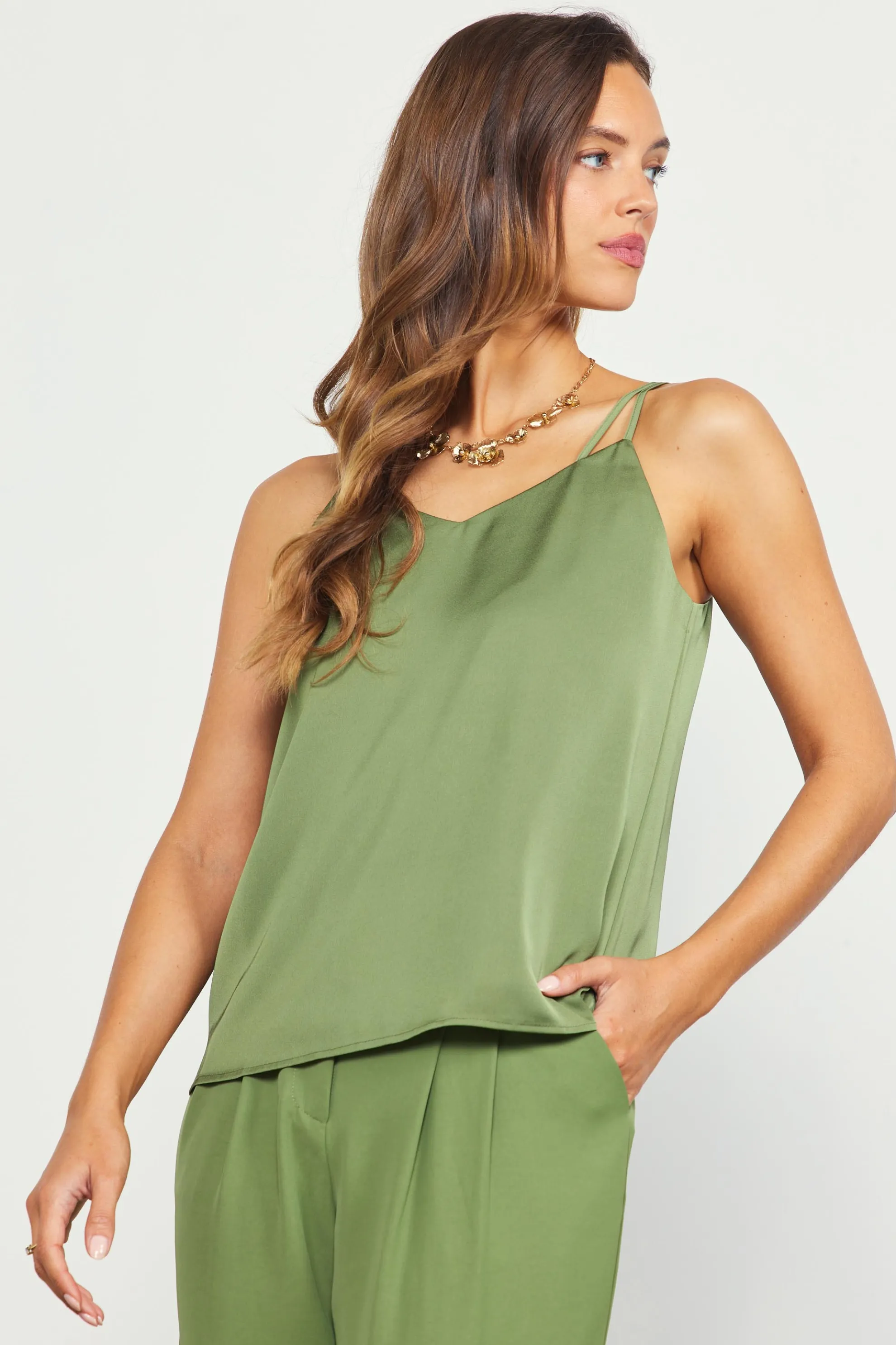 Recycled Double Strap Cami